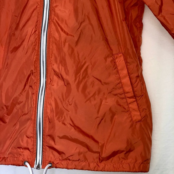 Eddie Bauer Orange Wind Breaker/Raincoat - Picture 2 of 7